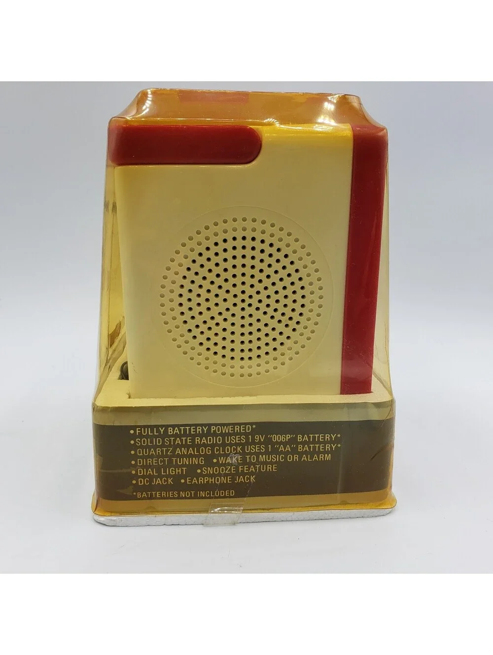 Vintage 1984 Bradley Quartz Clock Radio Portable AM/FM NIP Mickey Disney 2087